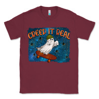 Burgundy Creep It Real Classic Tee - texasbilliewilder