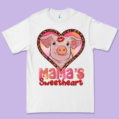 Mamas Sweetheart Baby Pig Premium Tee Designed By Ranaportraitstore