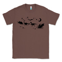 Chestnut christmas santa dinosaur sleigh ride t rex funny gift t shirt Classic Tee - minhPixels