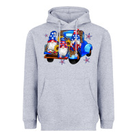 Heather Grey american flag gnomes truck sunflowers star leopard Heavyweight Hoodie - Artiststas