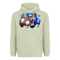 Matcha american flag gnomes truck sunflowers star leopard Heavyweight Hoodie - Artiststas