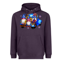 Plum american flag gnomes truck sunflowers star leopard Heavyweight Hoodie - Artiststas