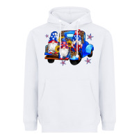 White american flag gnomes truck sunflowers star leopard Heavyweight Hoodie - Artiststas