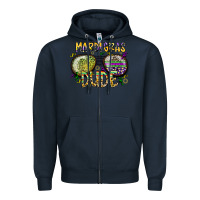 Navy mardi gras dude Zipper Hoodie - SublimationCraftShop