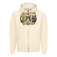 Sandshell mardi gras dude Zipper Hoodie - SublimationCraftShop
