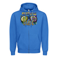 True Royal mardi gras dude Zipper Hoodie - SublimationCraftShop
