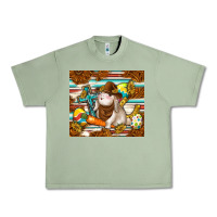Oil Green western bunny Urban Heavy Tee - TumblerDesignByShophia