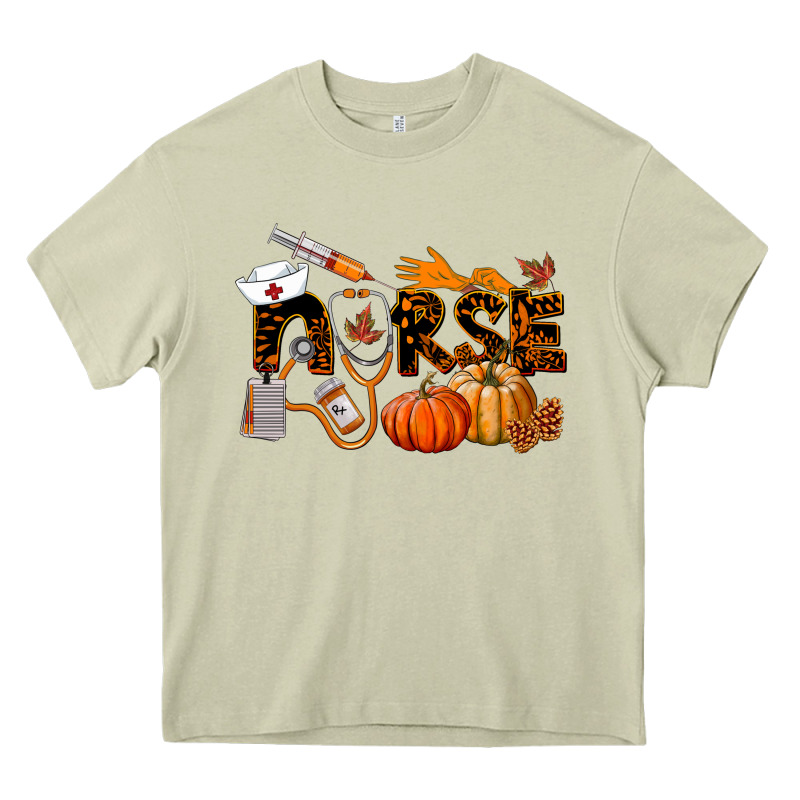Fall Nurse Heavy Core Tee by LillyAllenDesigns | Teevron