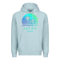 Blue Mist Vintage Aruba Beach Tropical Vibes Vacation Souvenir Gift Premium Hoodie - minhPixels
