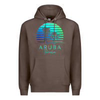 Coffee Vintage Aruba Beach Tropical Vibes Vacation Souvenir Gift Premium Hoodie - minhPixels