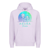 Lilac Vintage Aruba Beach Tropical Vibes Vacation Souvenir Gift Premium Hoodie - minhPixels