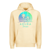 Pina Colada Vintage Aruba Beach Tropical Vibes Vacation Souvenir Gift Premium Hoodie - minhPixels