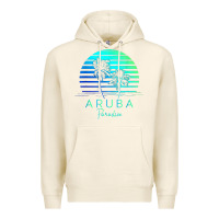 Tofu Vintage Aruba Beach Tropical Vibes Vacation Souvenir Gift Premium Hoodie - minhPixels