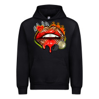 Black race lips Urban Hoodie - AdoDesignShop
