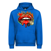 Cobalt race lips Urban Hoodie - AdoDesignShop