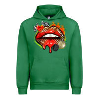 Emerald race lips Urban Hoodie - AdoDesignShop