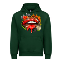 Foreset Green race lips Urban Hoodie - AdoDesignShop