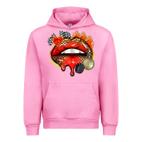 Fuchsia Pink race lips Urban Hoodie - AdoDesignShop