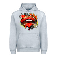 Heather Grey race lips Urban Hoodie - AdoDesignShop