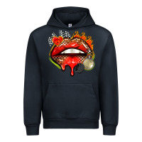 Navy race lips Urban Hoodie - AdoDesignShop
