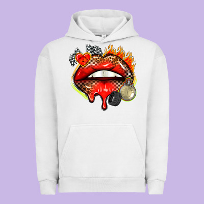 Race Lips Urban Hoodie Designed By Adodesignshop