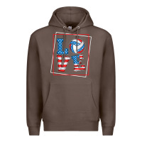 Coffee love usa flag volleyball gifts for volleyball fans teen t shirt Premium Hoodie - minhPixels