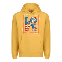 Mustard love usa flag volleyball gifts for volleyball fans teen t shirt Premium Hoodie - minhPixels