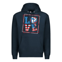 Navy love usa flag volleyball gifts for volleyball fans teen t shirt Premium Hoodie - minhPixels