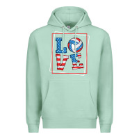Seafoam love usa flag volleyball gifts for volleyball fans teen t shirt Premium Hoodie - minhPixels