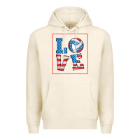 Tofu love usa flag volleyball gifts for volleyball fans teen t shirt Premium Hoodie - minhPixels