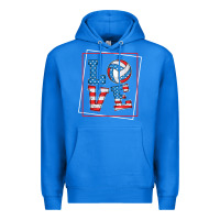 True Royal love usa flag volleyball gifts for volleyball fans teen t shirt Premium Hoodie - minhPixels