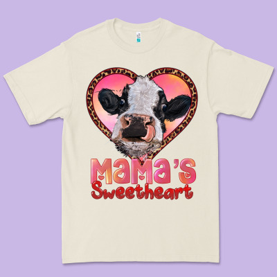 Mamas Sweetheart Baby Cow Premium Tee Designed By Ranaportraitstore