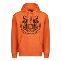 Carrot sak yant thai tattoo twin tiger muay magical thailand gifts t shirt Premium Hoodie - minhPixels
