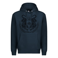 Navy sak yant thai tattoo twin tiger muay magical thailand gifts t shirt Premium Hoodie - minhPixels