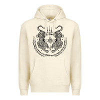 Sandshell sak yant thai tattoo twin tiger muay magical thailand gifts t shirt Premium Hoodie - minhPixels