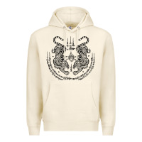 Tofu sak yant thai tattoo twin tiger muay magical thailand gifts t shirt Premium Hoodie - minhPixels