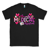 Black Valentine Medical Assistant Classic Tee - CowhideDigitalArt