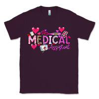 Plum Valentine Medical Assistant Classic Tee - CowhideDigitalArt