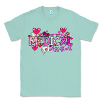 Seafoam Valentine Medical Assistant Classic Tee - CowhideDigitalArt