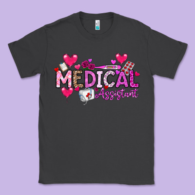 Valentine Medical Assistant Classic Tee Designed By Cowhidedigitalart