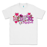 White Valentine Medical Assistant Classic Tee - CowhideDigitalArt