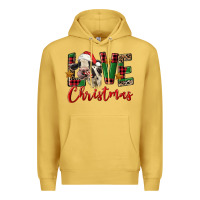 Antique Gold love christmas holstein heifer Premium Hoodie - FaDigitalArtStudio