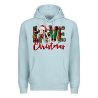 Blue Mist love christmas holstein heifer Premium Hoodie - FaDigitalArtStudio