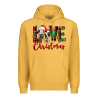 Mustard love christmas holstein heifer Premium Hoodie - FaDigitalArtStudio