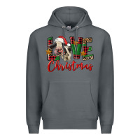Rock love christmas holstein heifer Premium Hoodie - FaDigitalArtStudio