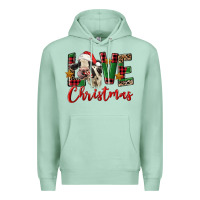 Seafoam love christmas holstein heifer Premium Hoodie - FaDigitalArtStudio
