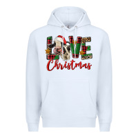 White love christmas holstein heifer Premium Hoodie - FaDigitalArtStudio