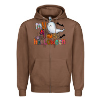 Chestnut My 1st Halloween Zipper Hoodie - CowhideDigitalArt