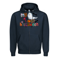 Navy My 1st Halloween Zipper Hoodie - CowhideDigitalArt