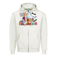 Oatmeal Heather My 1st Halloween Zipper Hoodie - CowhideDigitalArt